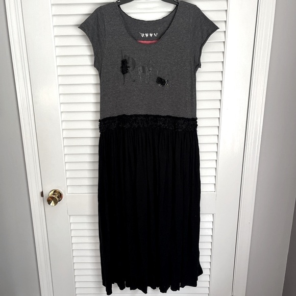 ETSY HANDMADE CAT LADY TEE SHIRT MAXI DRESS - Picture 1 of 6